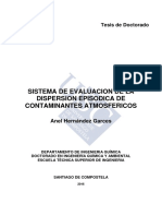 Evaluación de la dispersión atmosférica de contaminantes