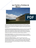 Fortalezas, Fuertes y Fortines de México