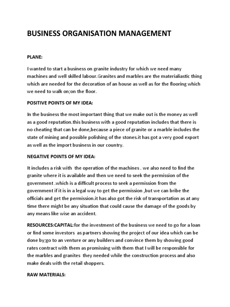 Granite Business Plan Overview | PDF | Mining | Rock (Geology)