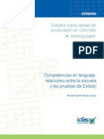 Competencias en Lenguaje Relaciones Entre La Escuela y Las Pruebas de Estado