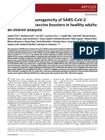 Safety and Immunogenicity of Sars-Cov-2 Variant Mrna Vaccine Boosters in Healthy Adults: An Interim Analysis