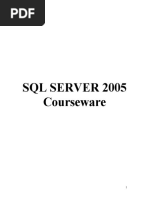 SQL Server 2005 - Courseware