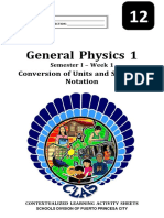 General Physics 1 - Week 1