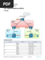 7.1.2 Lab - Implement Multi-Area OSPFv2