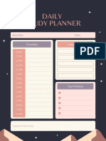Daily Planner & Study Guide