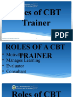 Roles of CBT Trainer and Trainees