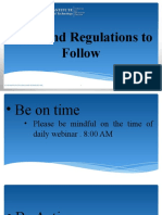 Rules and Regulations To Follow: Ict-Ed Institute of Science and Technology Inc. 1