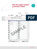 Complete IELTS Reading Answer Sheet