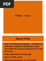 HTML - Part I