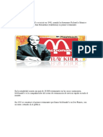 La Historia de McDonald