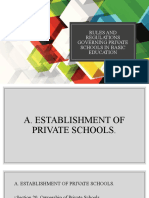 Final - Rules and Regulations Governing Private Schools in Basic