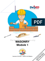 GRADE 9 Masonry Module 1 G 9