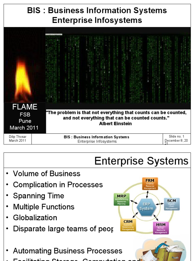 09 Enterprise Systems 02 | PDF | Supply Chain Management | Information ...