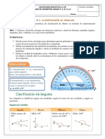 Guia N°3 Geometria 6° - Clasificacion de Angulos