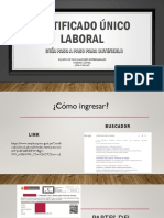 Certificado Unico Laboral