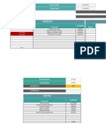 Plantilla Excel para Control Gastos e Ingresos