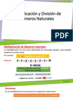 Multiplicacion y Division de Numeros Naturales