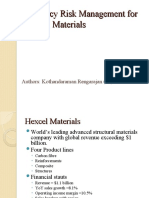 Currency Risk Management For Hexcel Materials