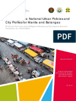 The Philippine National Urban Policies and City Profiles For Manila and Batangas