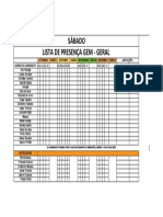 Lista de presença GEM - Geral de setembro a dezembro