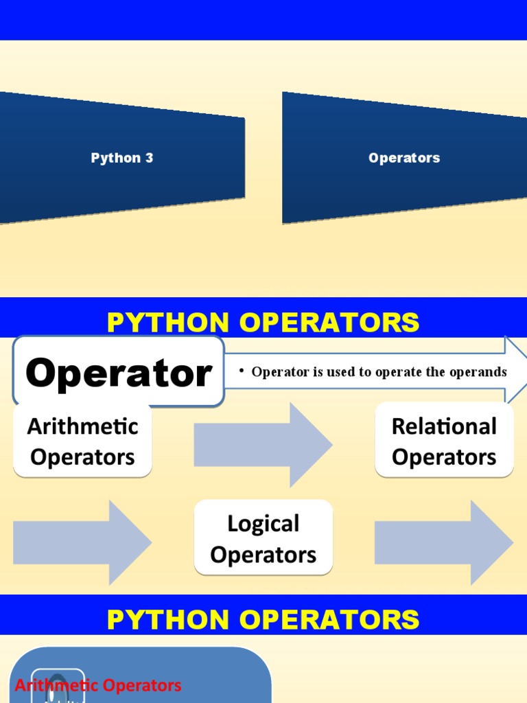 Python Operators | PDF | Computers | Technology & Engineering