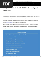 Complete Guide To Install SCCM Software Update Point Role