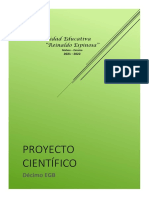 Proyecto Científico Décimo Año Semana 4