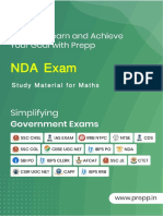 Nda Ex: Study Materialformaths