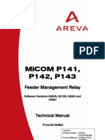 P14x - EN - M - B64 AREVA MICOM P143 Manual