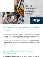 CE 312 Construction Materials & Testing