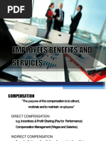 Employee Benefits and Services