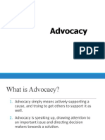 What is Health Advocacy