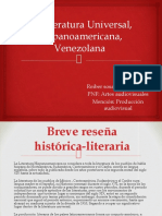 La Literatura Universal, Hispanoamericana, Venezolana