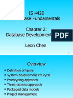IS 4420 Database Fundamentals Database Development Process Leon Chen