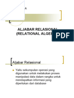 BASIS DATA ALJABAR RELASIONAL (RELATIONAL ALGEBRA) - PDF