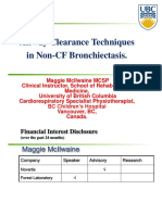Airway Clearance Techniques in Non-CF Bronchiectasis
