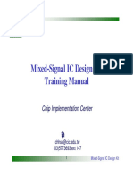 Mixed-Signal IC Design Kit Training Manual: Chip Implementation Center