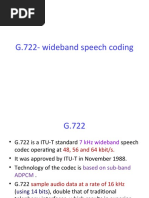 G.722-Wideband Speech Coding