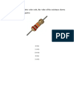 Q/ by Using The Resistor Color Code, The Value of The Resistance Shown in Figure Below Is Equal To