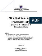 Statistics and Probability: Quarter 4 - Module 7 Bivariate Data