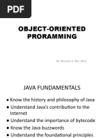 Object-Oriented Proramming: By: Nesredin A. (BSC, MSC)