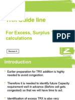 TRX Guide Line: For Excess, Surplus TRX Calculations