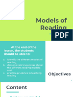 Models of Reading PDF