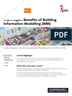 The Project Benefits of Building Information Modelling (BIM)
