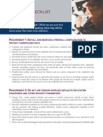 PCIDSS Compliance Requirement Checklist 2020