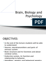 Brain, Bilogy and Psychology