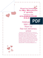 February 14 9AM-12PM Room 33 Red Rock Elementary School