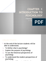 Intro to Psych Ch 1 - Behavior, Mental Processes