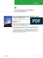 Lifting Operations Lifting Equipment Regulations 1998 (LOLER)