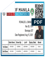 Ronaldo J. Bangsil Nov 26, 1974 Barangay 327 Date Registered: Aug 15, 2021